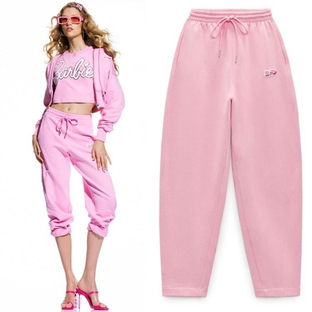 Barbie NWTBarbie Zara pink woman’s sweatpants Sz Medium